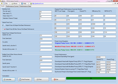 Centrifugal Pump Performance Curves